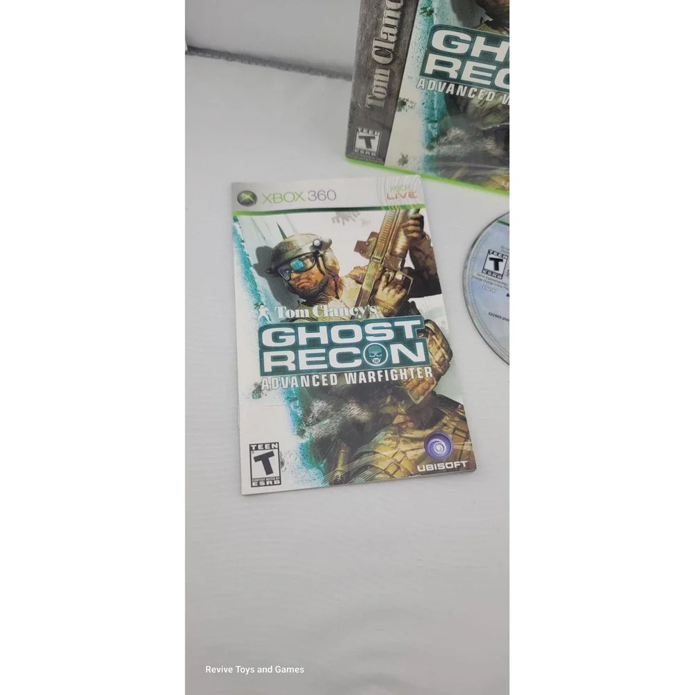 Tom Clancy's Ghost Recon Advanced Warfighter Microsoft Xbox‎ 360 2006 CIB Tested